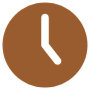 Brown Clock Circle Round free icon for commercial use