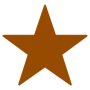 Brown Star Basic free icon for commercial use
