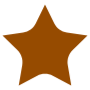 Brown Star Clipart free icon for commercial use