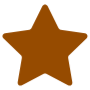Brown Star free icon for commercial use