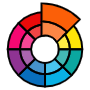 Color Palette Selected Orange Color free icon for commercial use