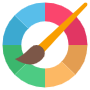 Color Wheel Brush free icon for commercial use