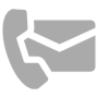 Contact Us Gray Phone Mail free icon for commercial use