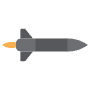 Cruise Missile Gray free icon for commercial use