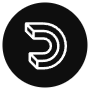 Dailymotion Logo Circle Black free icon for commercial use