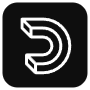 Dailymotion Logo Square Black free icon for commercial use
