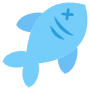Dead Blue Fish free icon for commercial use