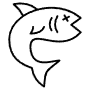 Dead Fish Black Outline free icon for commercial use