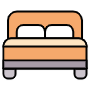 Double Bed Furniture free icon for commercial use