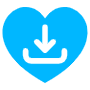 Download Heart Blue free icon for commercial use