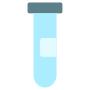 Empty Blue Test Tube free icon for commercial use