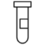Empty Test Tube Black Outline free icon for commercial use