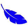 Feather Naval Blue free icon for commercial use