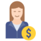 Female Business Corporation free icon for commercial use