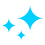Glitter Sparkle Blue free icon for commercial use