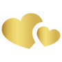 Golden Double Heart icon