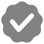 Gray Approved Seal Check free icon for commercial use