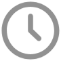 Gray Clock Circle Round Outline free icon for commercial use