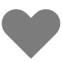 Gray Heart Basic Shape free icon for commercial use