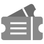 Gray Tickets free icon for commercial use