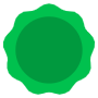Green Circle Seal Stamp free icon for commercial use