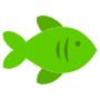 Green Fish free icon for commercial use