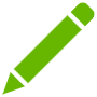 Green Pencil free icon for commercial use