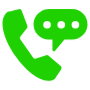 Green Phone Speech Bubble free icon for commercial use