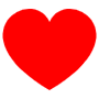 Heart Isolated Red icon