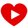Heart Play Red Button icon