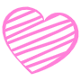Heart Sketch Pink icon