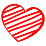 Heart Sketch Red icon
