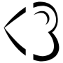 Heart Symbol 3 Aesthetic Black free icon for commercial use