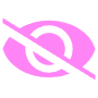 Hide Pink Eye free icon for commercial use