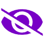 Hide Purple Eye icon