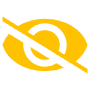 Hide Yellow Eye icon
