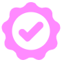 High Quality Pink Check free icon for commercial use