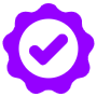 High Quality Purple Check free icon for commercial use