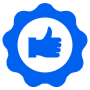 High Quality Thumbs Up Naval Blue free icon for commercial use