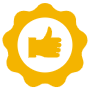 High Quality Thumbs Up Yellow free icon for commercial use