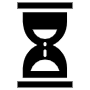Hourglass Black free icon for commercial use