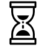Hourglass Black Outline free icon for commercial use
