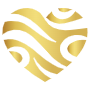 Abstract Heart Cute Golden icon
