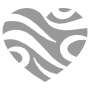 Abstract Heart Cute Gray icon