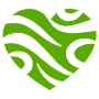 Abstract Heart Cute Green icon