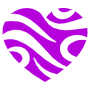 Abstract Heart Cute Purple icon