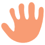 Abstract Shape Hand free icon for commercial use