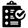 Briefing Black Clipboard free icon for commercial use