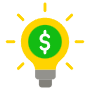 Business Idea Dollar free icon for commercial use