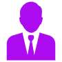 Businessman Purple free icon for commercial use